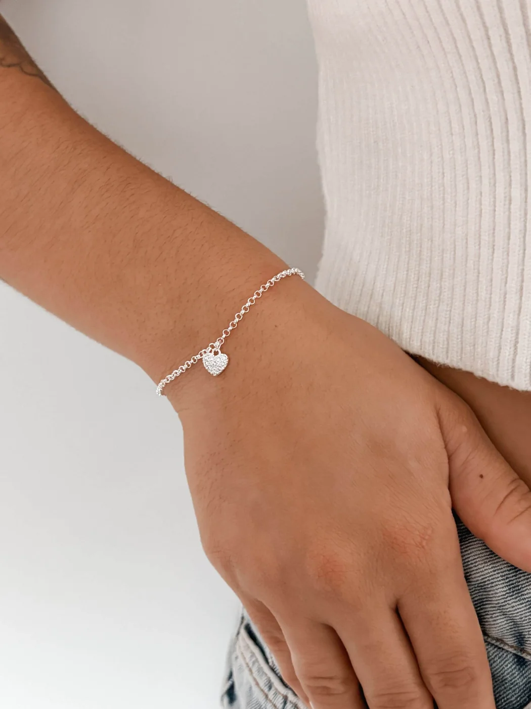 PULSEIRA CORAÇÃO MINI CRAVEJADO — foto 1