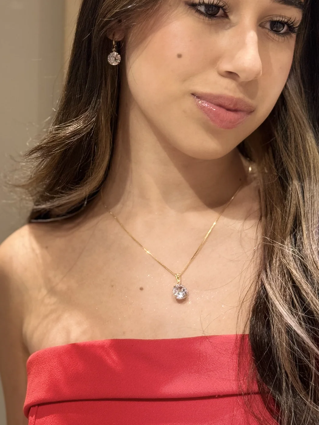 CONJUNTO ARGOLA CLICK CRISTAL  — foto 1
