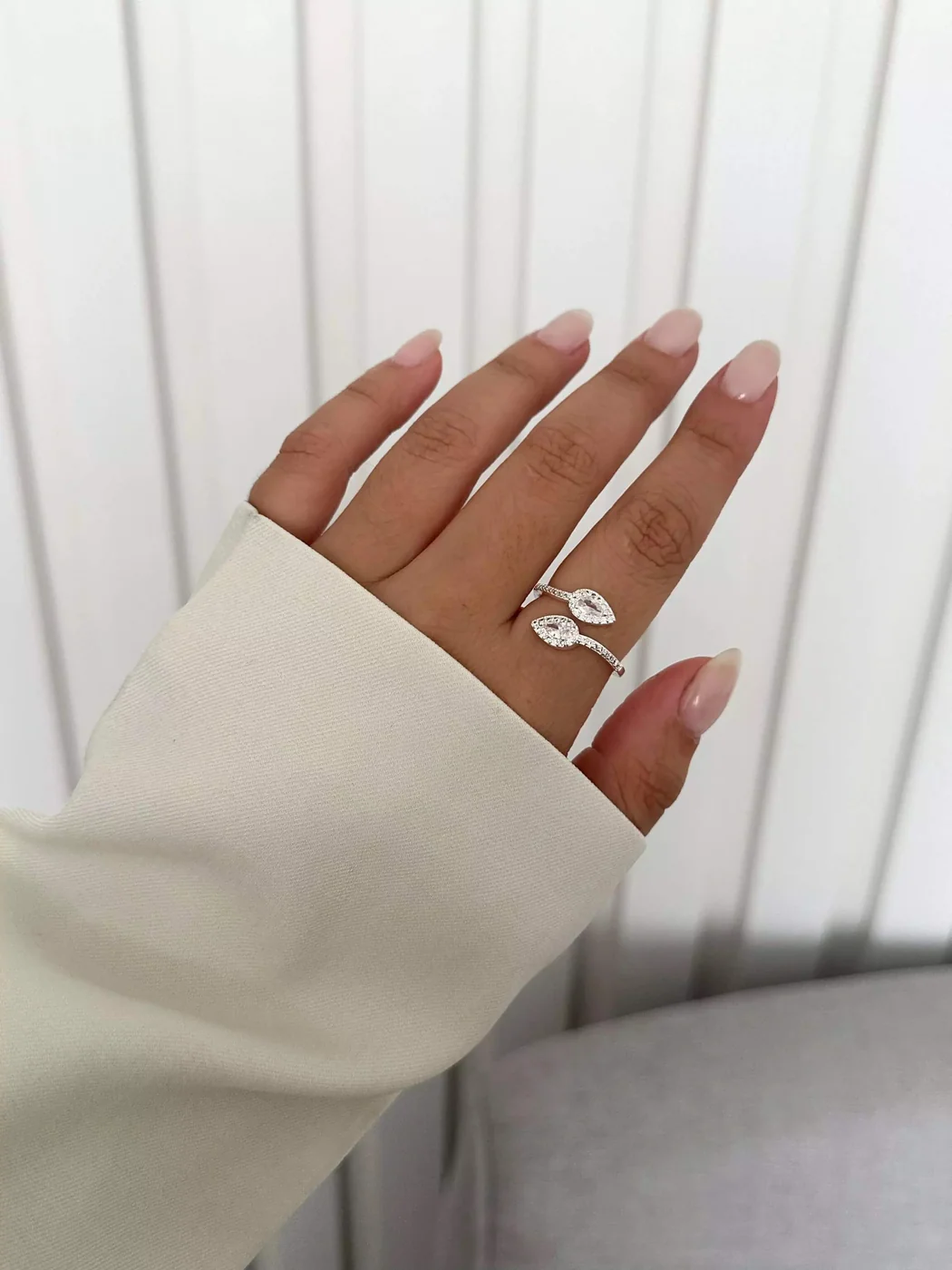 ANEL AJUSTAVEL GOTAS CRISTAIS — foto 1